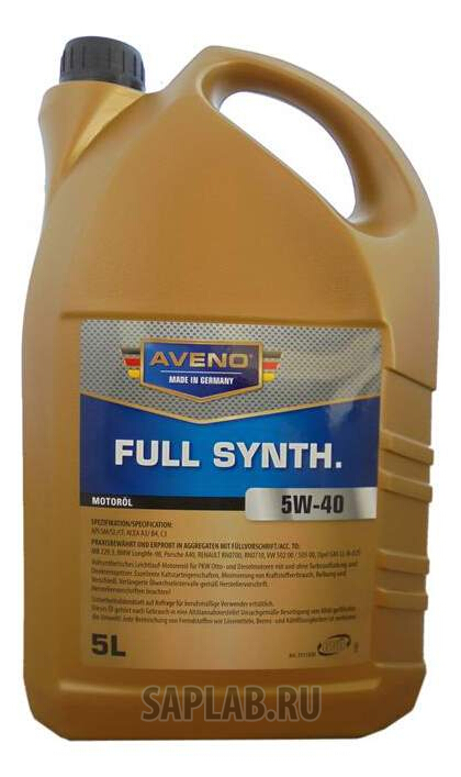 Купить AVENO 3011501005 Моторное масло Aveno FS 5W-40 5л