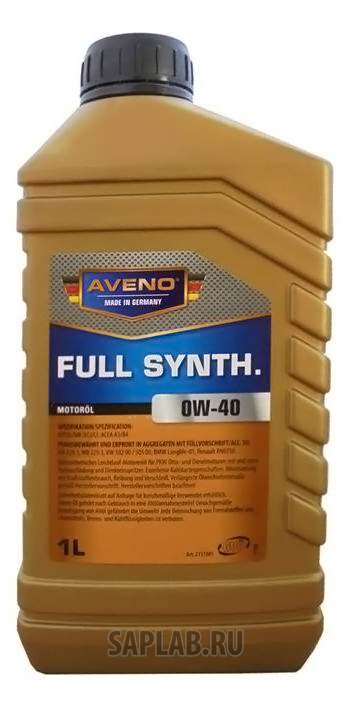 Купить AVENO 3011503001 Моторное масло Aveno FS Excellence 0W-40 1л
