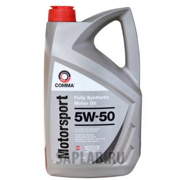 Купить COMMA MS5L Моторное масло Comma motorsport 5W-50 5л
