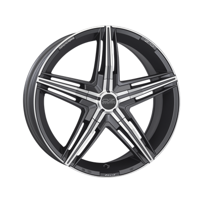 Купить Oz WHS057372 David 17/7,5 ET29 Matt graphite diamond cut